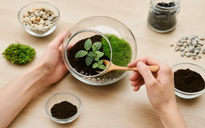 ساخت تراریوم شیشه‌ای