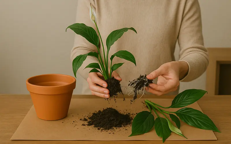تکثیر گل اسپاتی فیلوم