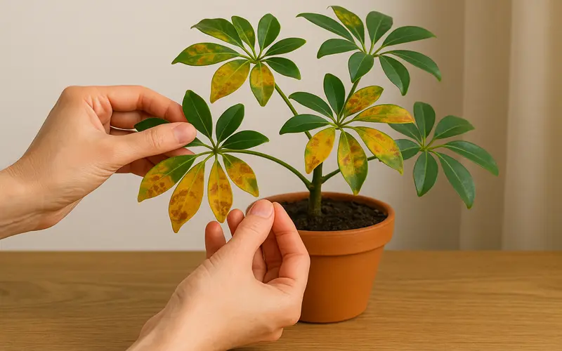 مشکلات رایج گیاه شفلرا
