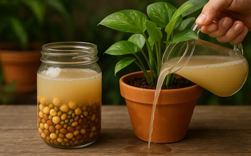 آب حبوبات برای گیاهان