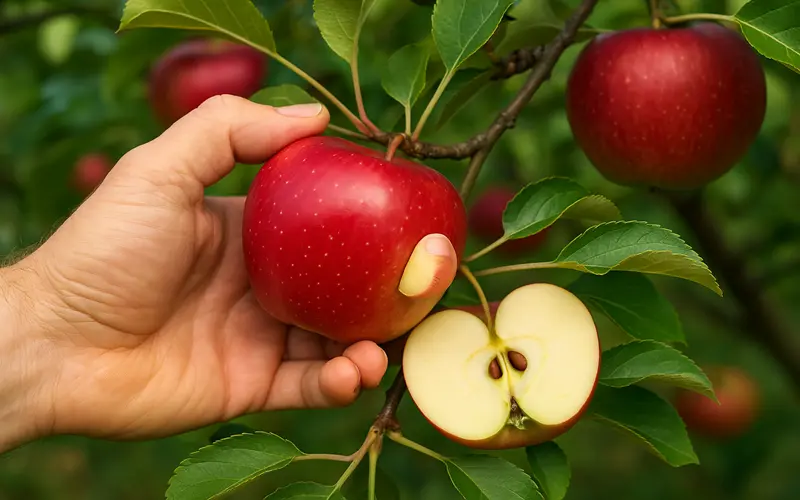 نشانههای رسیدن سیب