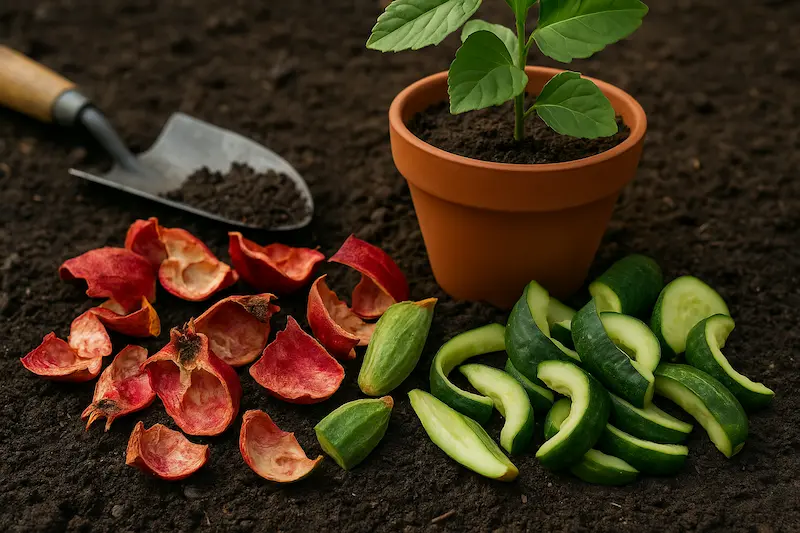 پوست انار و کدو برای تقویت رشد گیاهان