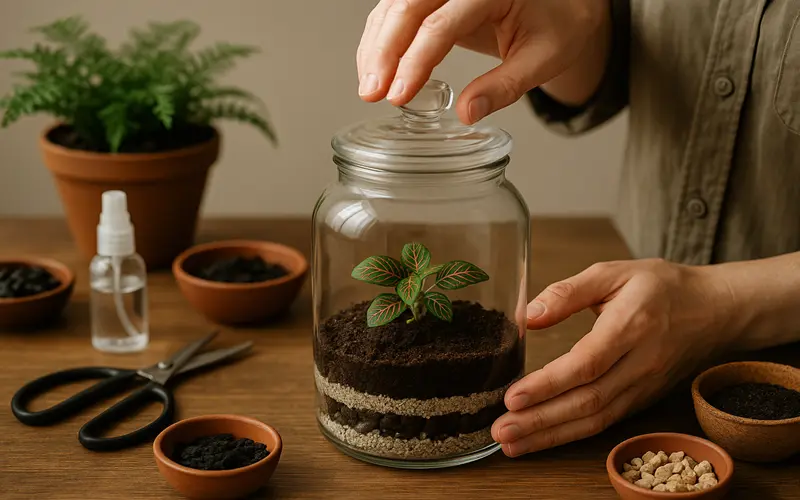 نحوه نگهداری گل داخل شیشه در بسته