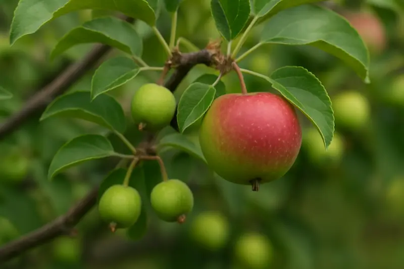 کوچک ماندن میوه درخت سیب