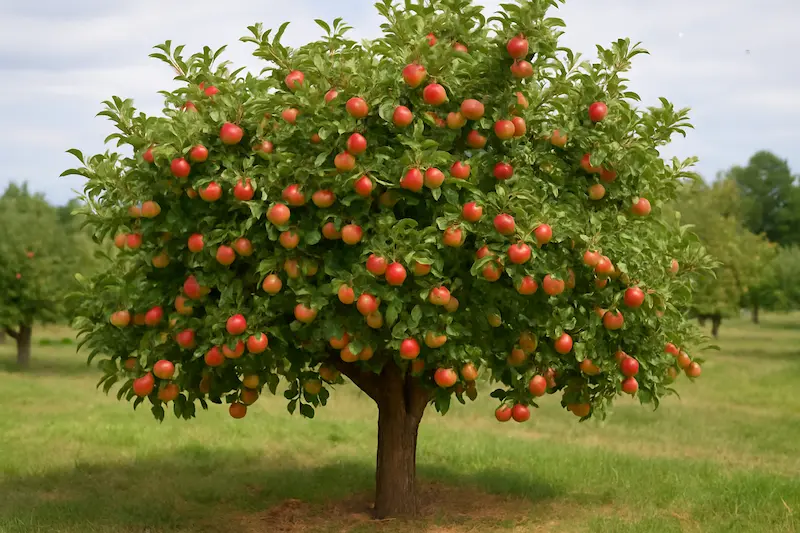 درخت سیب چند کیلو بار میدهد؟