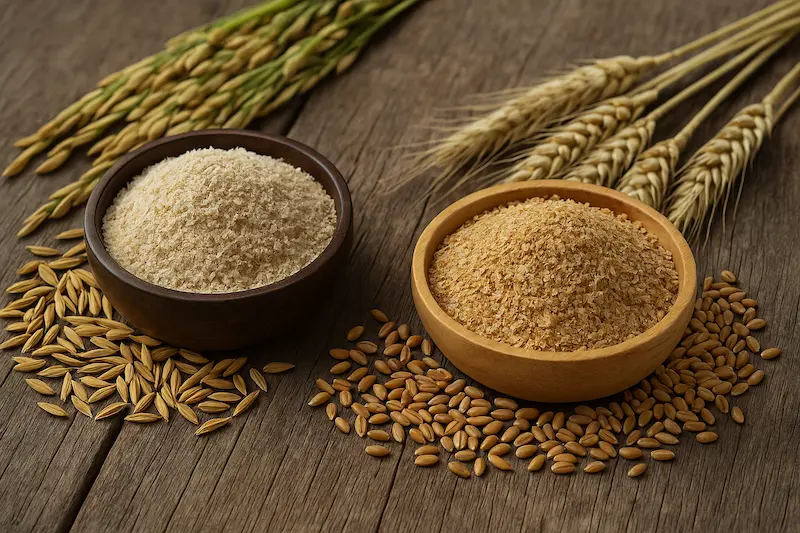 فرق سبوس برنج با سبوس گندم چیست؟
