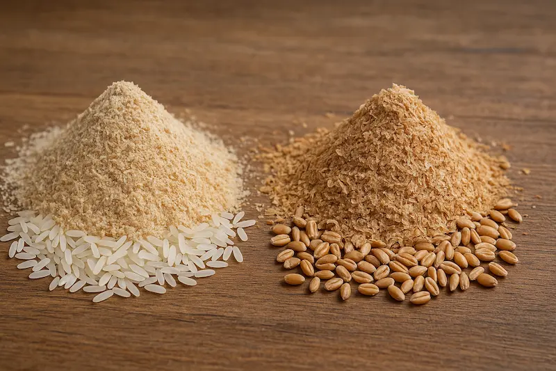 تفاوت اصلی سبوس برنج و سبوس گندم