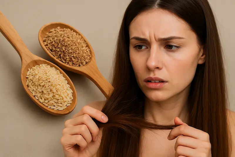 سبوس برای ریزش مو خوبه؟ برنج بهتره یا گندم؟