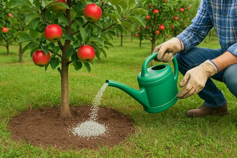 بهترین روش کود دهی درختان میوه