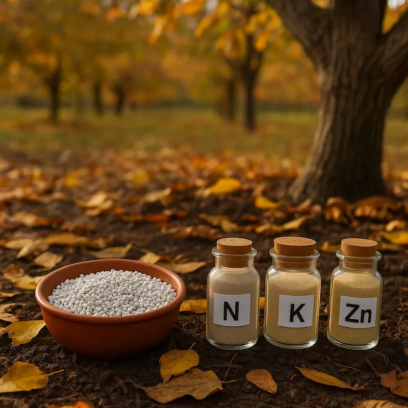مواد غذایی ضروری برای تغذیه پاییزی درخت گردو