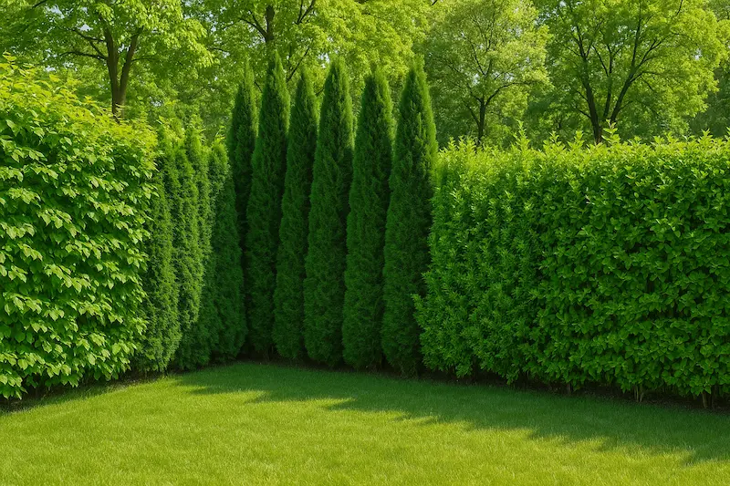 برای حصار دور باغ از چه درختانی استفاده کنیم؟