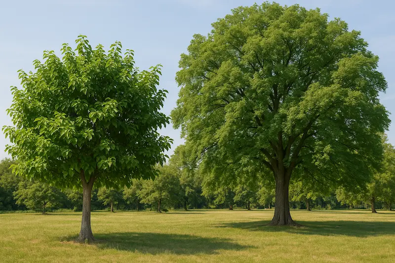 اقاقیا (Robinia) و سرو شیراز