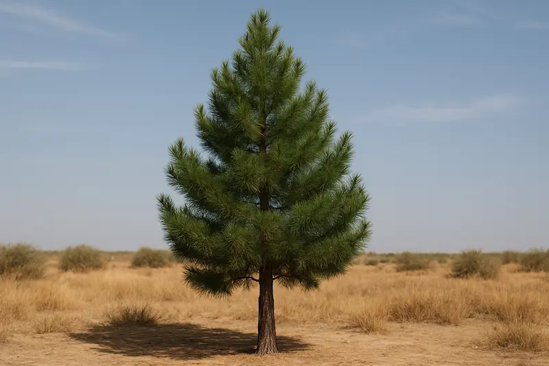3. کاج تهران (Pinus eldarica) – همیشه‌سبزِ بی‌ادعا