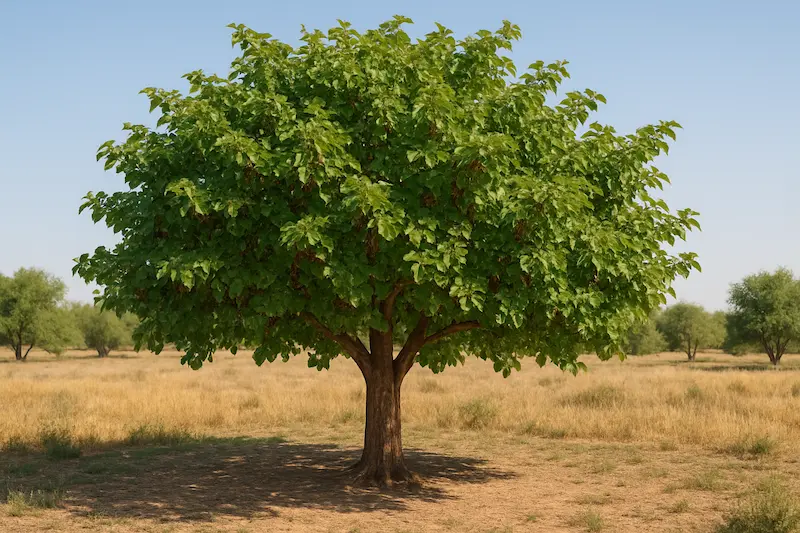 8. توت (Morus spp.) – درختی بی‌توقع و سایه‌دار