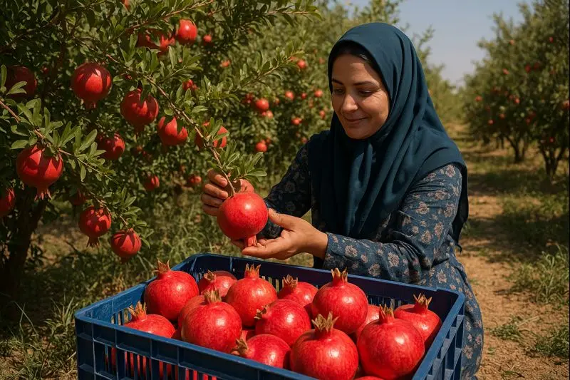 فصل برداشت انار در ایران