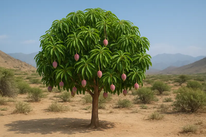 میوه درخت انبه
