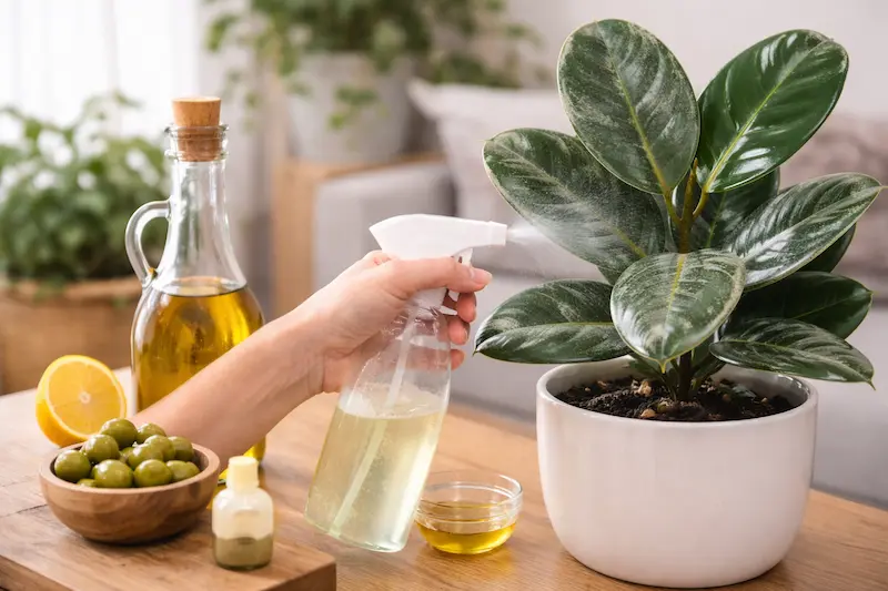 روغن زیتون بهترین براق کننده گل
