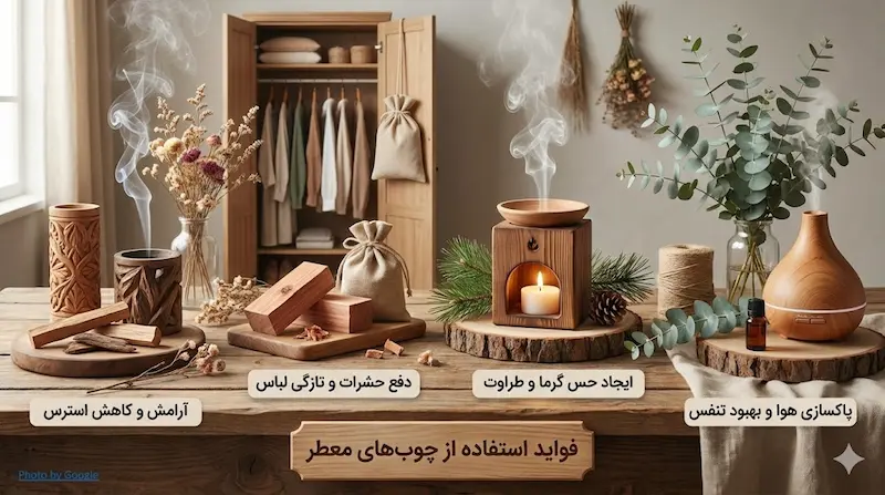 فواید استفاده از چوبهای معطر