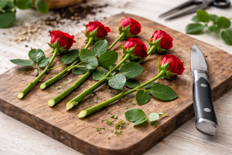 کاشت قلمه رز