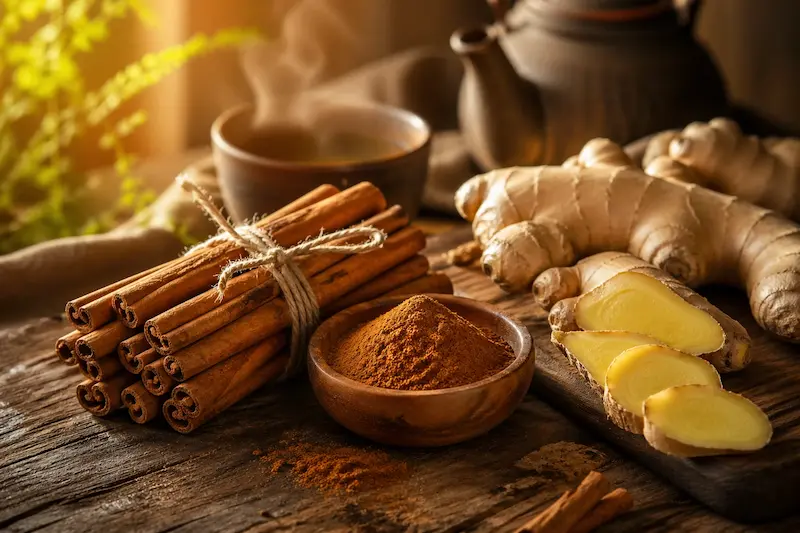 دارچین و زنجبیل