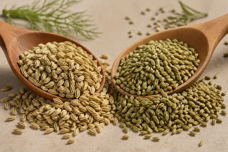 رازیانه و زیره سبز