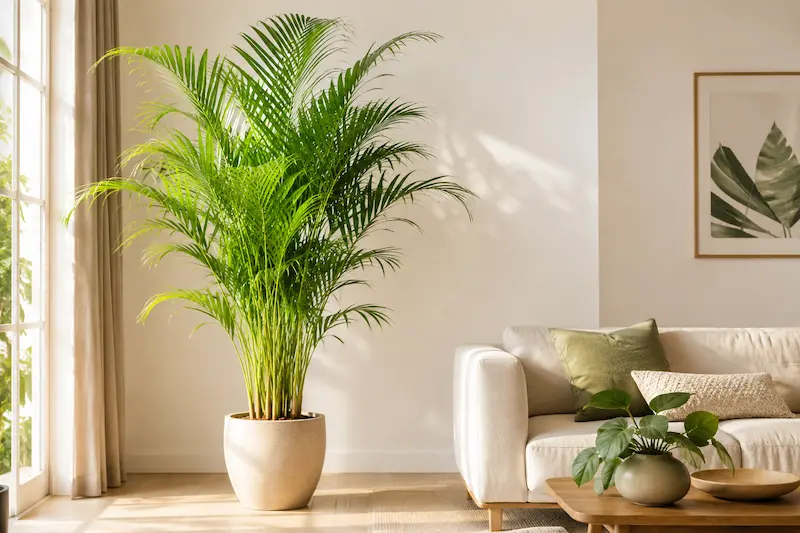 5. نخل اریکا (Areca Palm) – زیبایی استوایی در خانه