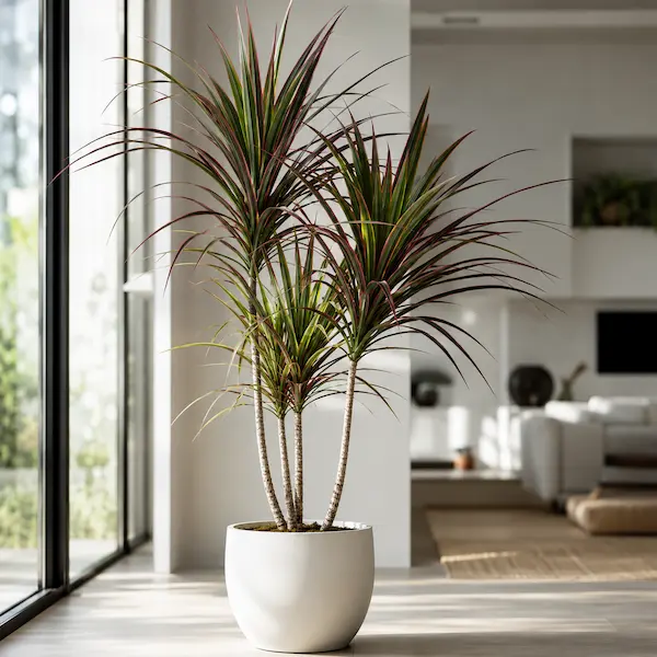 8. دراسنا (Dracaena) – خط‌های رنگیِ تصفیه‌کننده