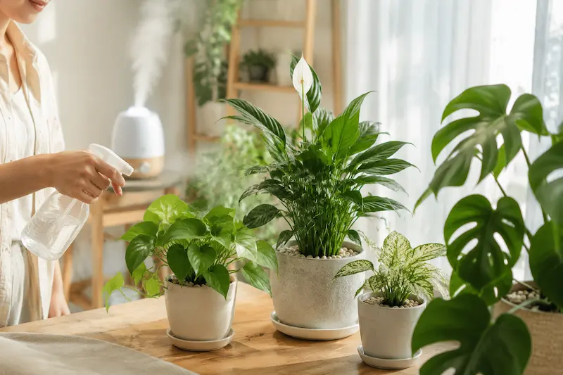 پیشگیری از خشک شدن نوک برگ گیاهان