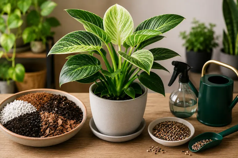 بهترین خاک برای فیلودندرون برکین