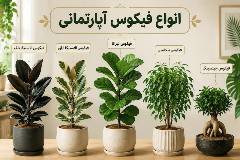 انواع فیکوس آپارتمانی